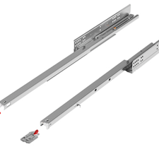 Corrediça Telescópica Invisível Soft Closing 550mm