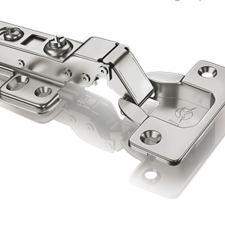 Dobradiça 35mm Pistão Calço Fixo Curva