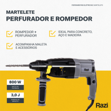 Martelete Perfurador e Rompedor RAZI